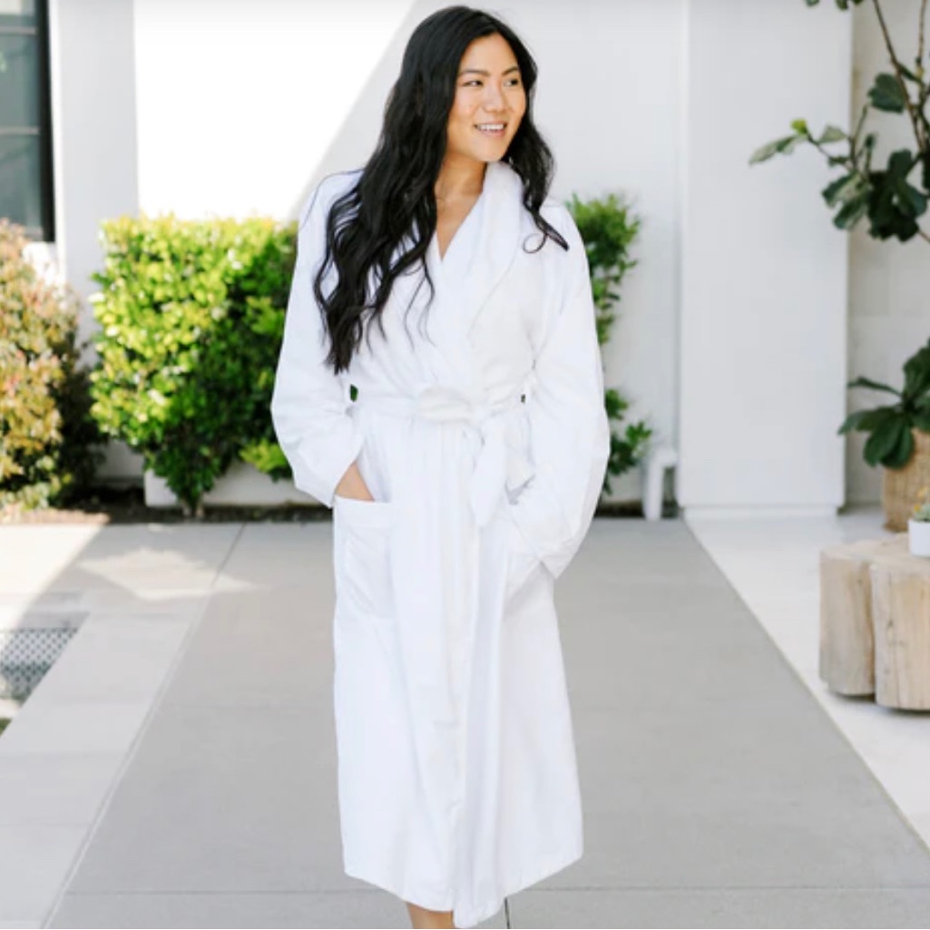 Luxury Plush Bathrobe, White
